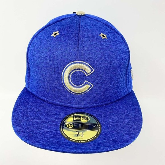 NWT Chicago Cubs 2017 MLB All Star Game Fitted Hat 7 5/8 Blue Cap Baseball - Picture 1 of 9